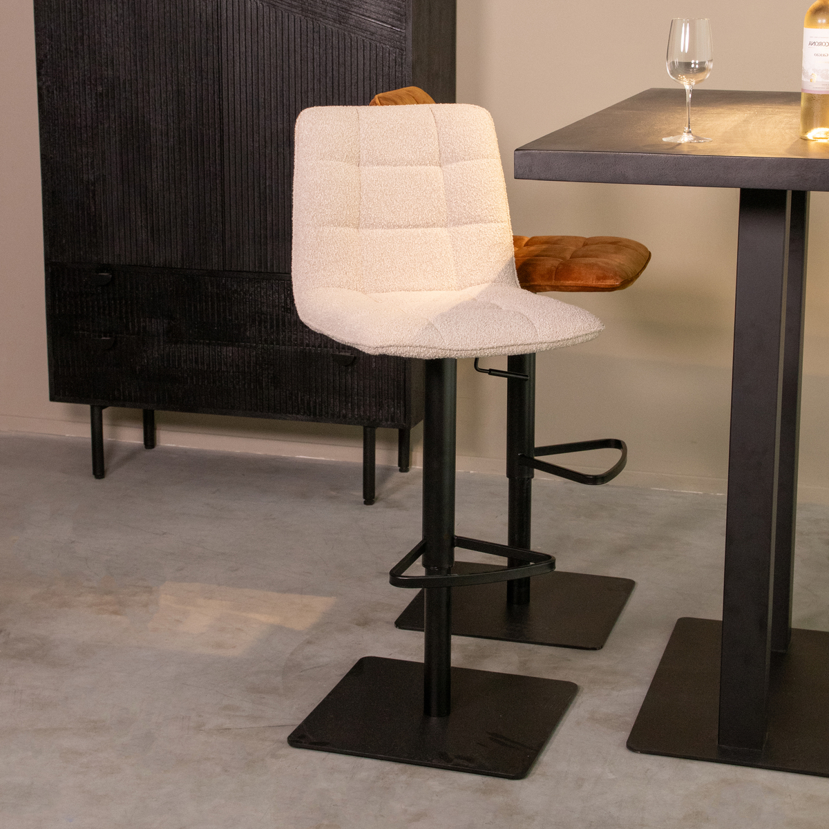 Barkruk I_Juul - Gaslift - Naturel - - Landelijk - LABEL51