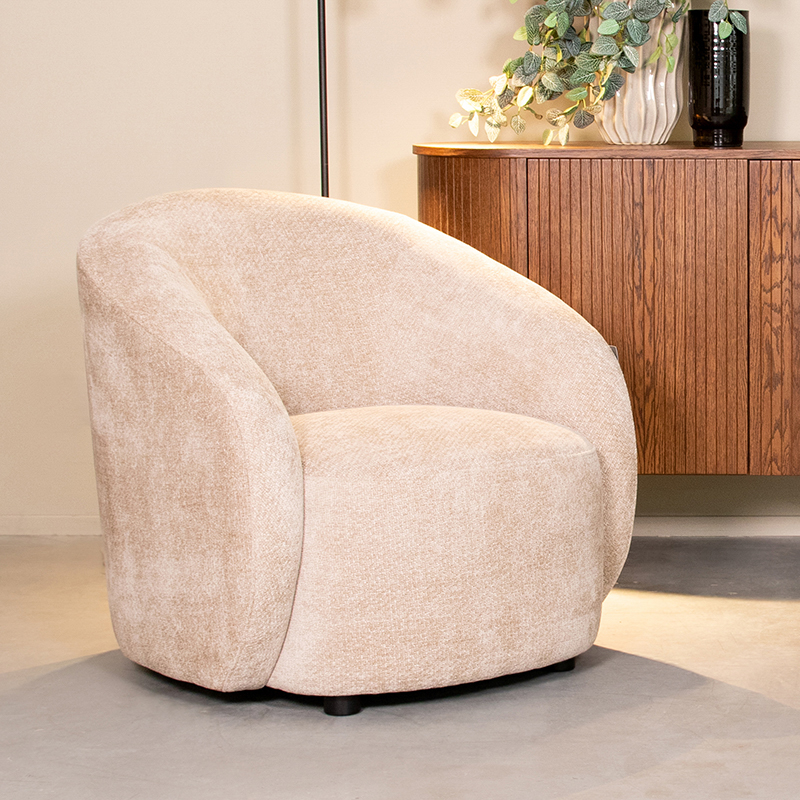 Fauteuil I_Alby - Accoudoir - Naturel Beige - Elite - Minimaliste - LABEL51