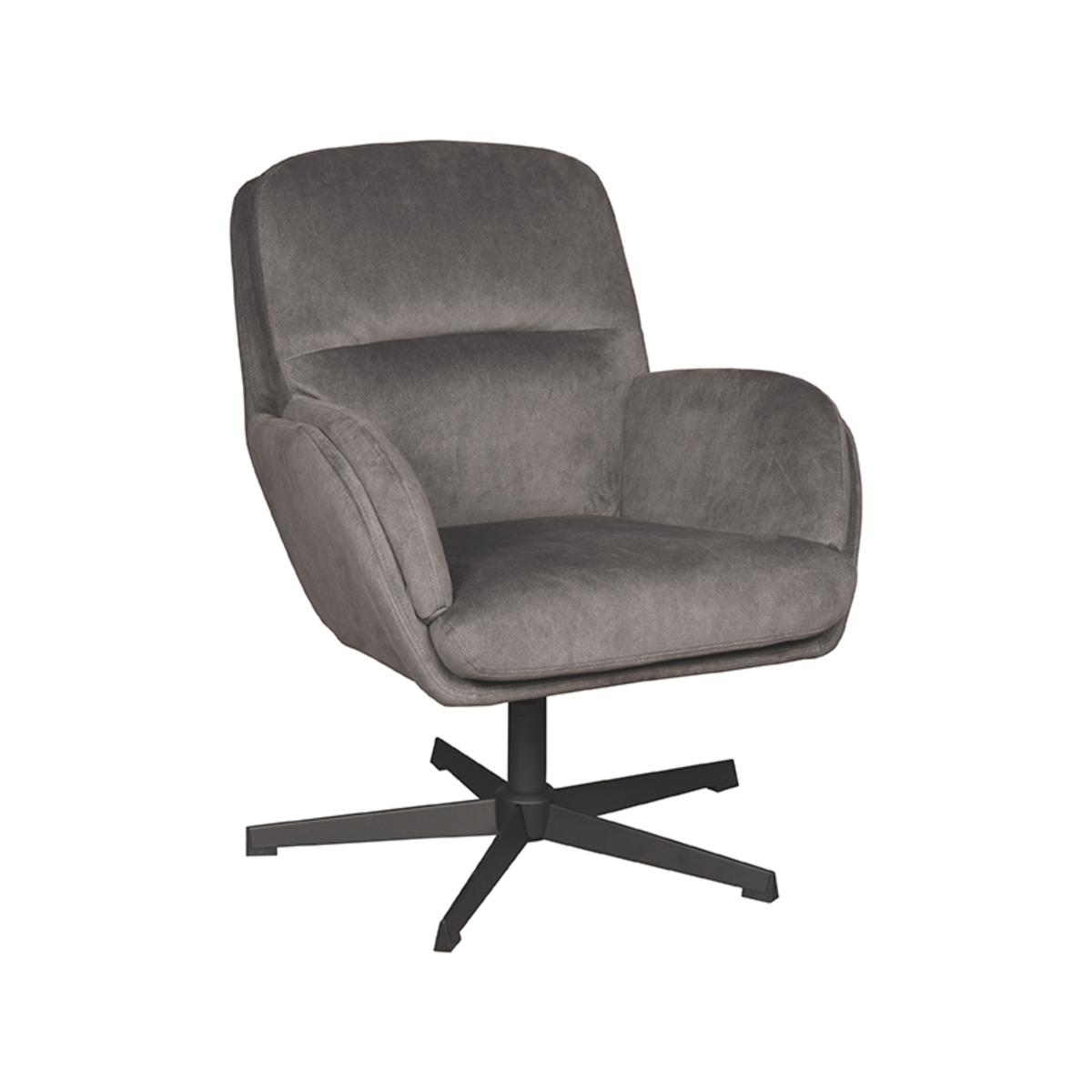 Fauteuil I_Moss - Accoudoir - Anthracite - Gris - Cosmo - Modern - LABEL51
