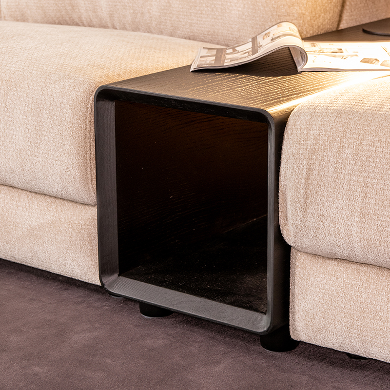 Bank I_Tivoli - Noir - ZWART - Chêne - Modern - LABEL51