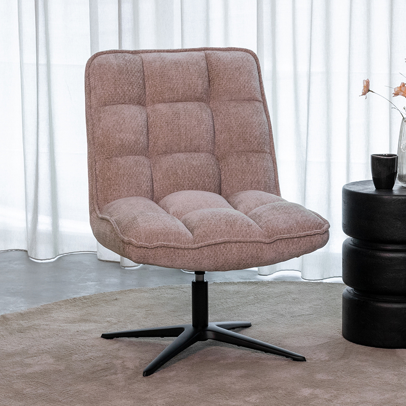 Fauteuil I_Vince - Pivotant - Clay - BRUIN - - Landelijk - LABEL51