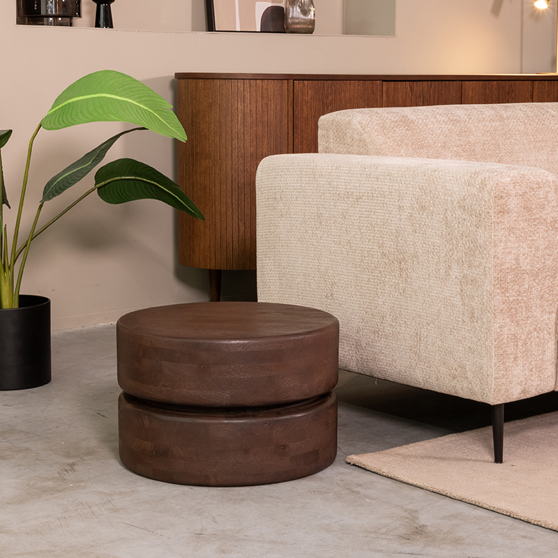 Salontafel I_Milly - Espresso - Marron - Bois de mangue - Minimaliste - LABEL51