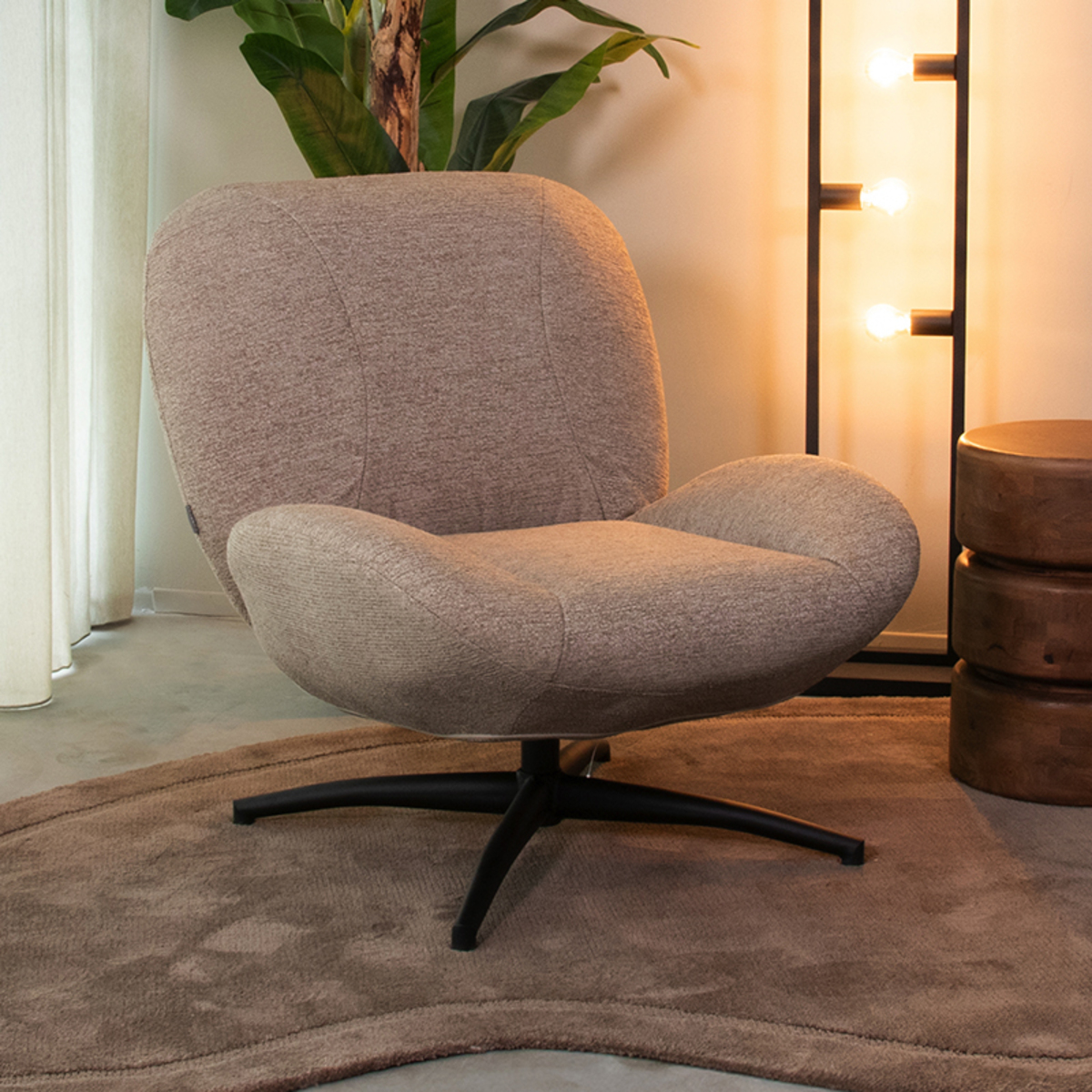 Fauteuil I_Clayton - Taupe - Marron - Canyon - Landelijk - LABEL51