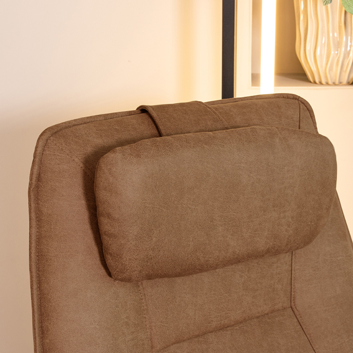 Sierkussen I_Hoofdkussen - Cognac - Marron - Micro Suede - Modern - LABEL51