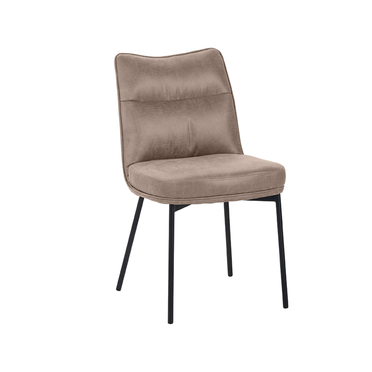 Eetkamerstoel I_Lennon - Taupe - BRUIN - Micro Suede - Modern - LABEL51