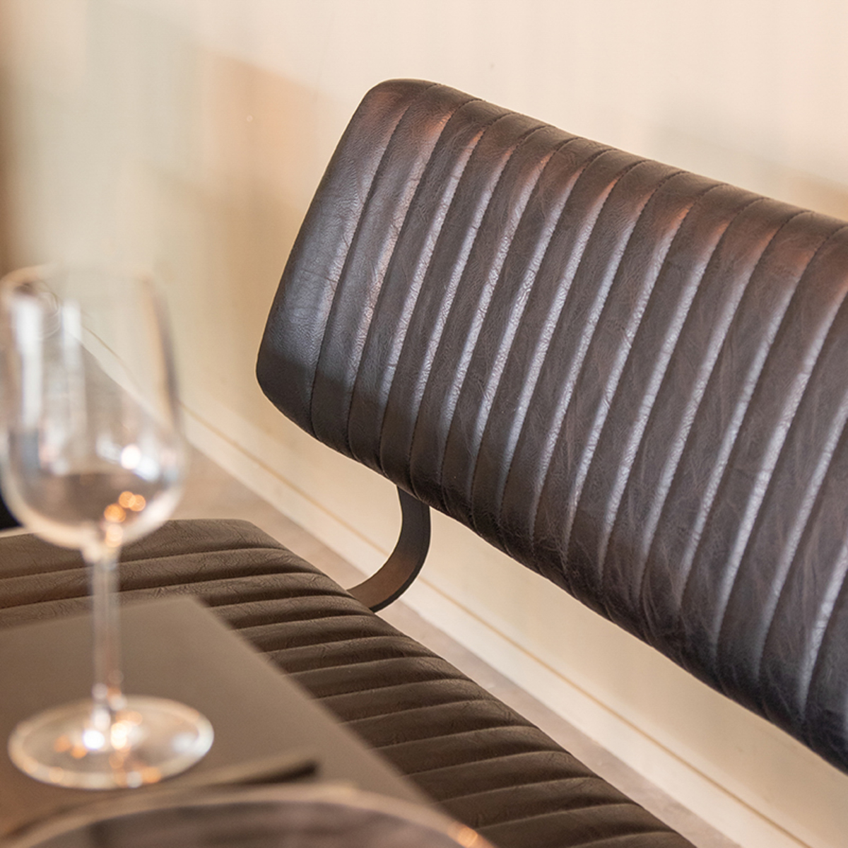 Eetkamerbank I_Gusto - Marron foncé - BRUIN - - Industrieel - LABEL51