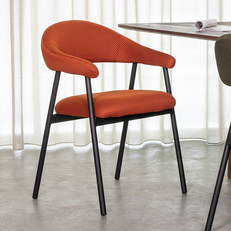 Eetkamerstoel I_Amaze - Accoudoir - Rouille - Orange - Breathe - Design - LABEL51