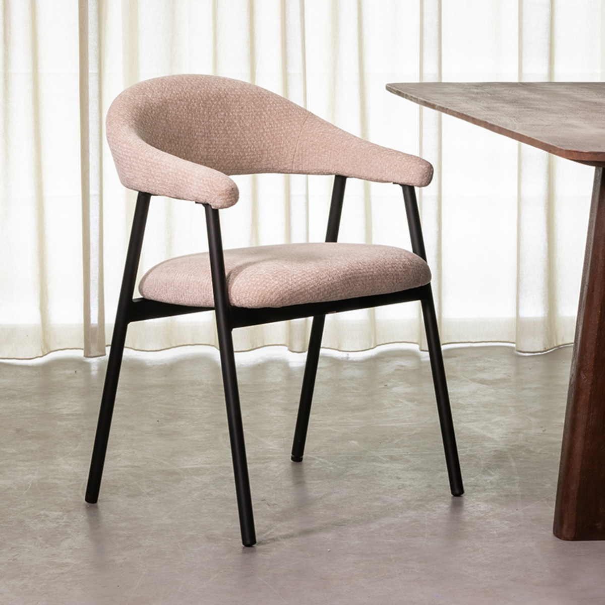 Eetkamerstoel I_Amaze - Accoudoir - Naturel - Elite - Minimaliste - LABEL51