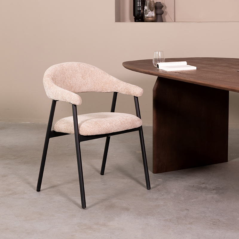 Eetkamerstoel I_Amaze - Accoudoir - Clay - Marron - Elite - Landelijk - LABEL51