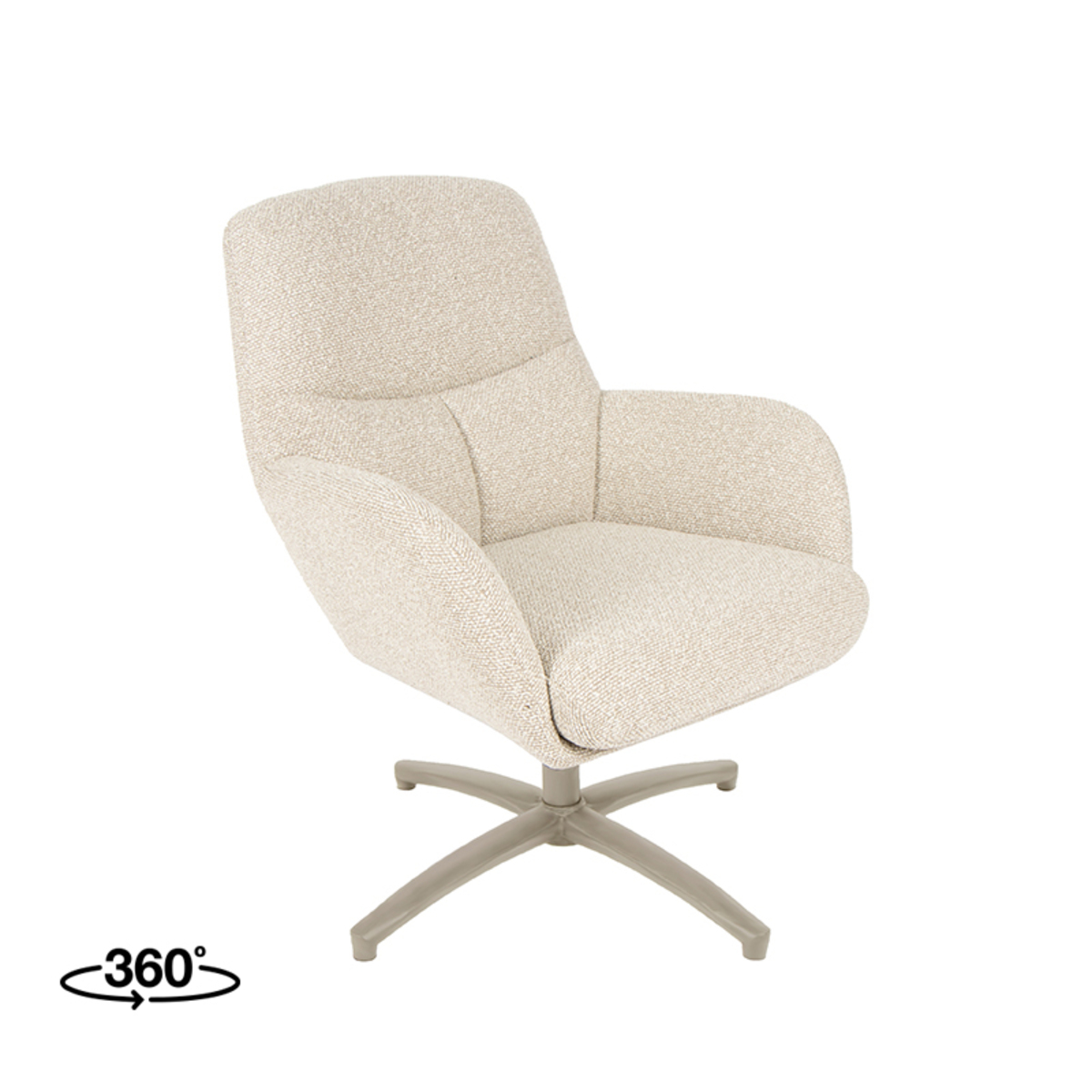 Fauteuil I_Chill Zone - Accoudoir - Naturel Beige - Royal Boucle - Scandinave - LABEL51