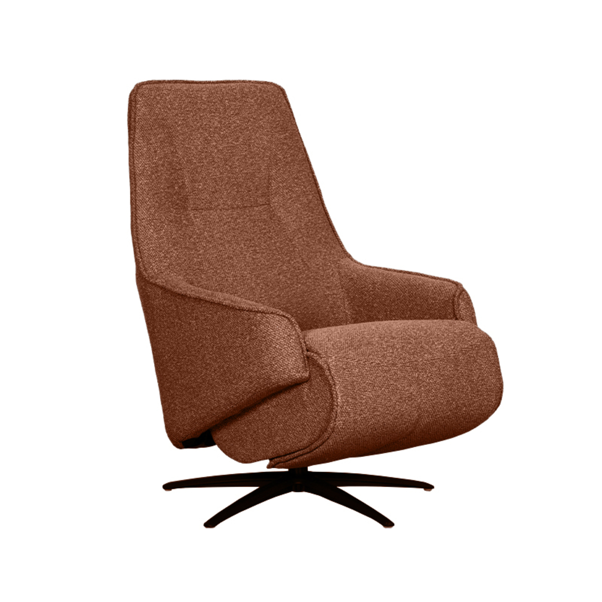 Fauteuil I_Odense - Pivotant - Accoudoir - Coral - ORANJE - Royal Boucle - Modern - LABEL51