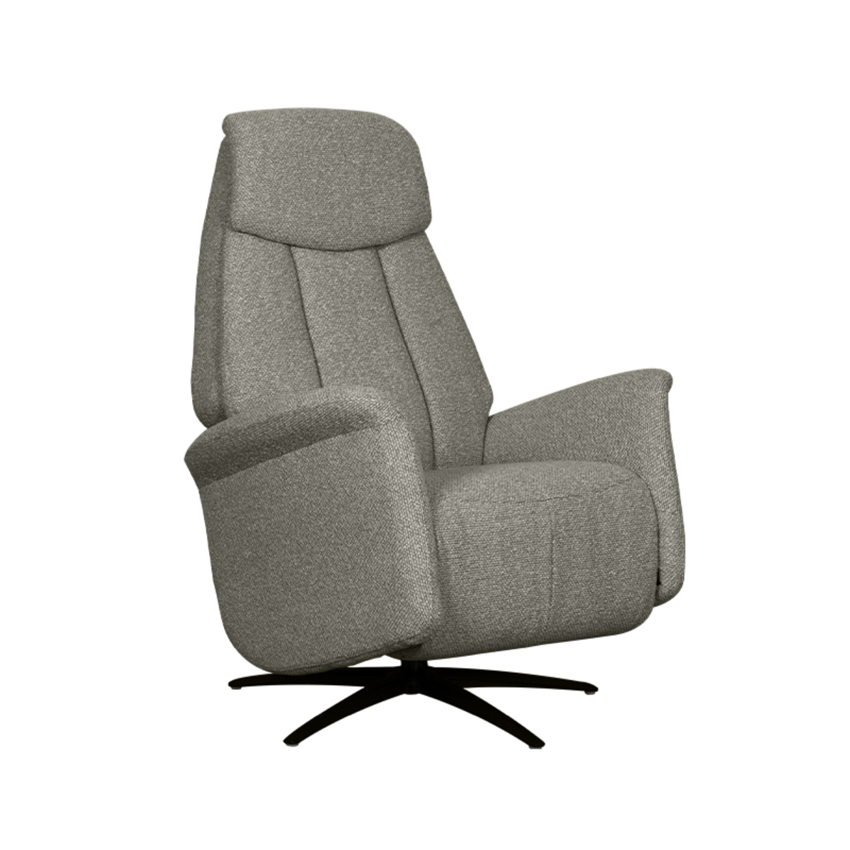 Fauteuil I_Oslo - Pivotant - Accoudoir - Mushroom - BRUIN - - Landelijk - LABEL51