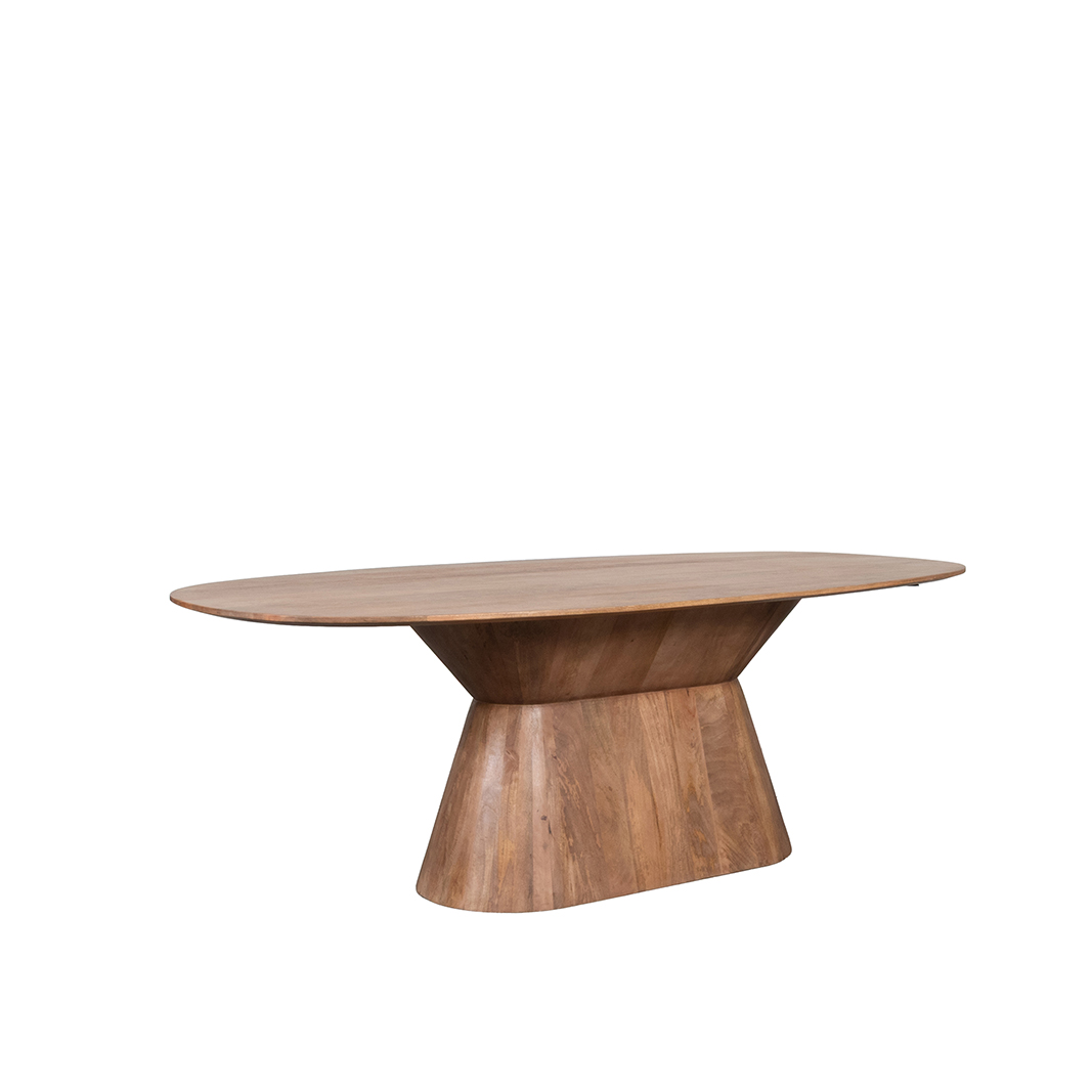 Eetkamertafel I_Jagger - Nature Smooth - Marron - Bois de mangue - Landelijk - LABEL51