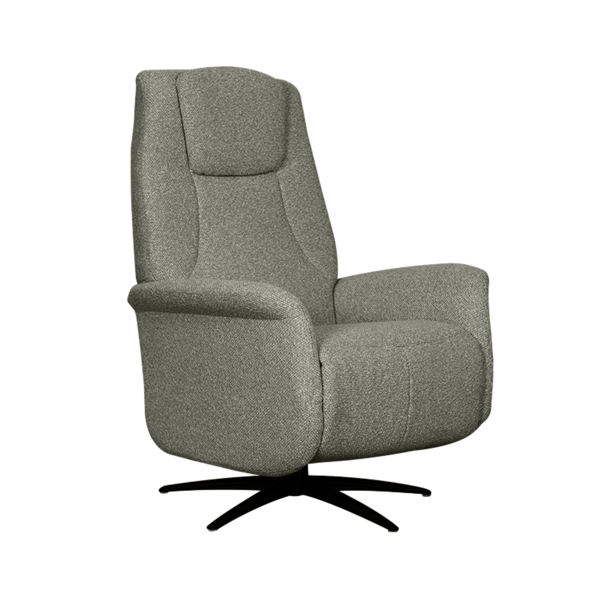 Fauteuil I_Stockholm - Pivotant - Accoudoir - Mushroom - BRUIN - - Landelijk - LABEL51