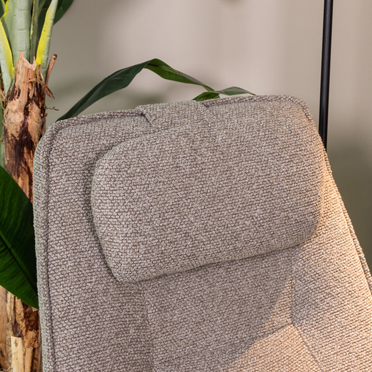 Sierkussen I_Hoofdkussen - Accoudoir - Mushroom - BRUIN - Royal Boucle - Landelijk - LABEL51