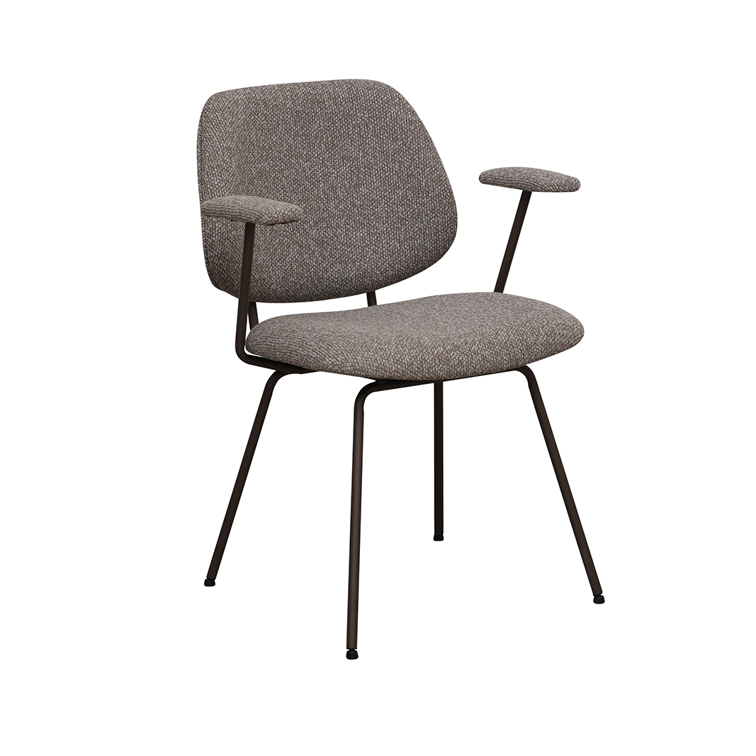 Eetkamerstoel I_Loreto - Mushroom - Marron - Royal Boucle - LABEL51