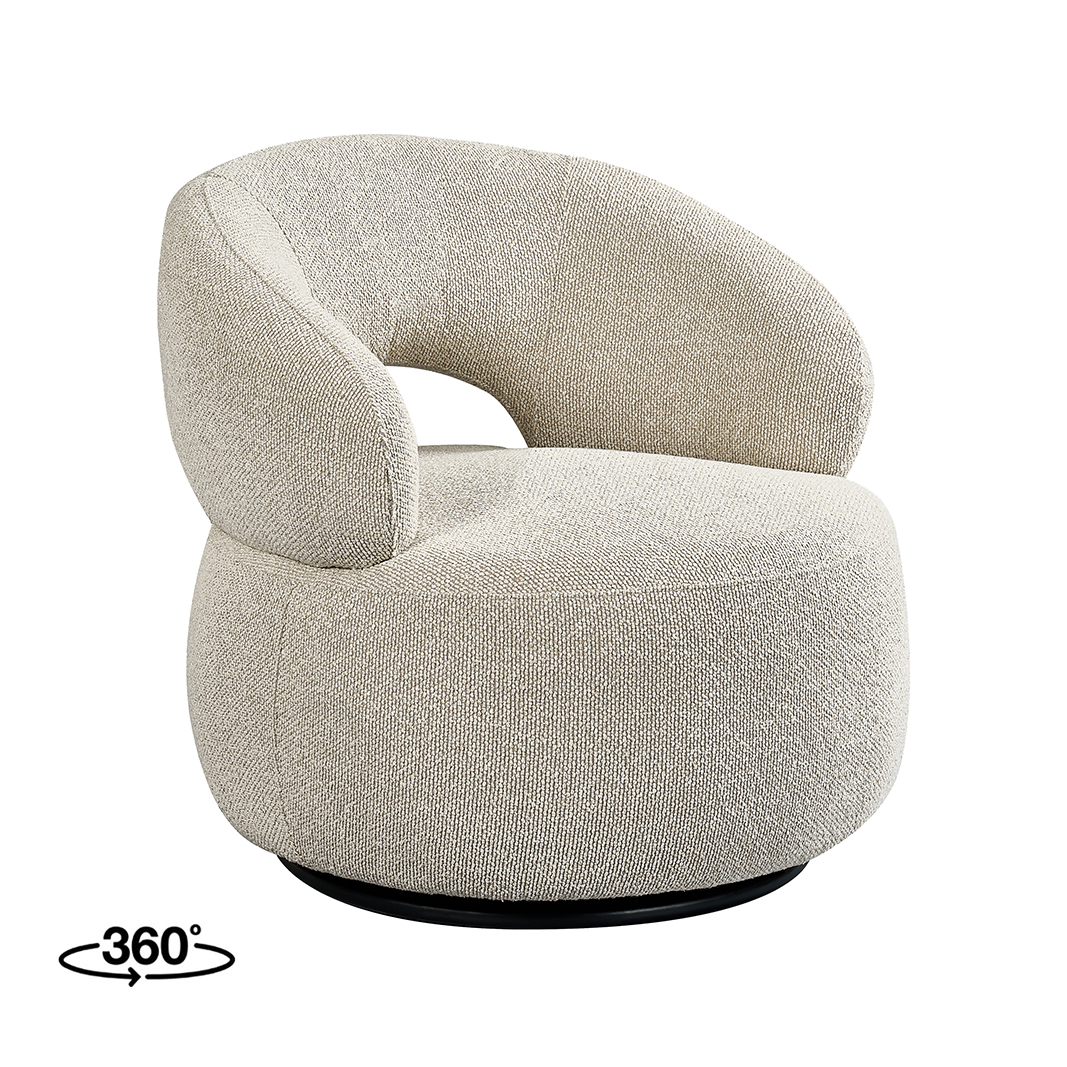 Fauteuil I_Nusenna - Naturel Beige - Royal Boucle - LABEL51