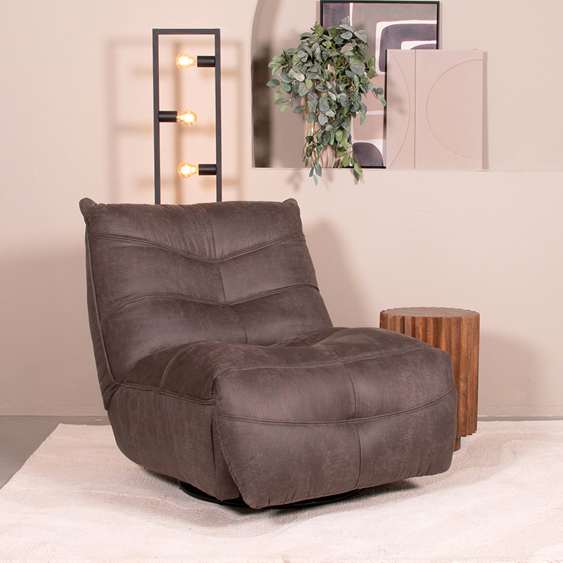 Fauteuil I_Powernap Station - Anthracite - Gris - Micro Suede - Modern - LABEL51
