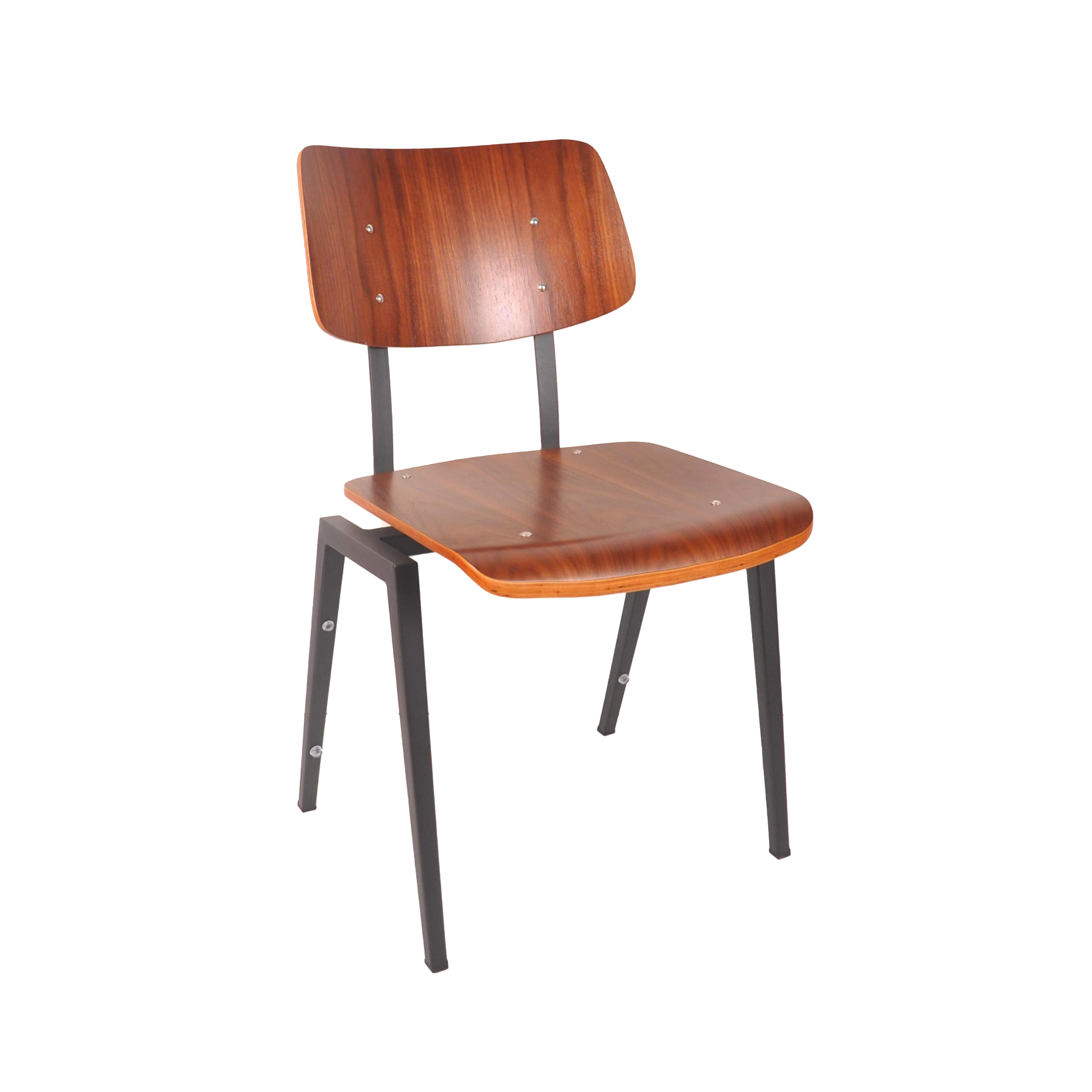 Eetkamerstoel I_Stapelbaar - Marron - Bois - Industrieel - LABEL51