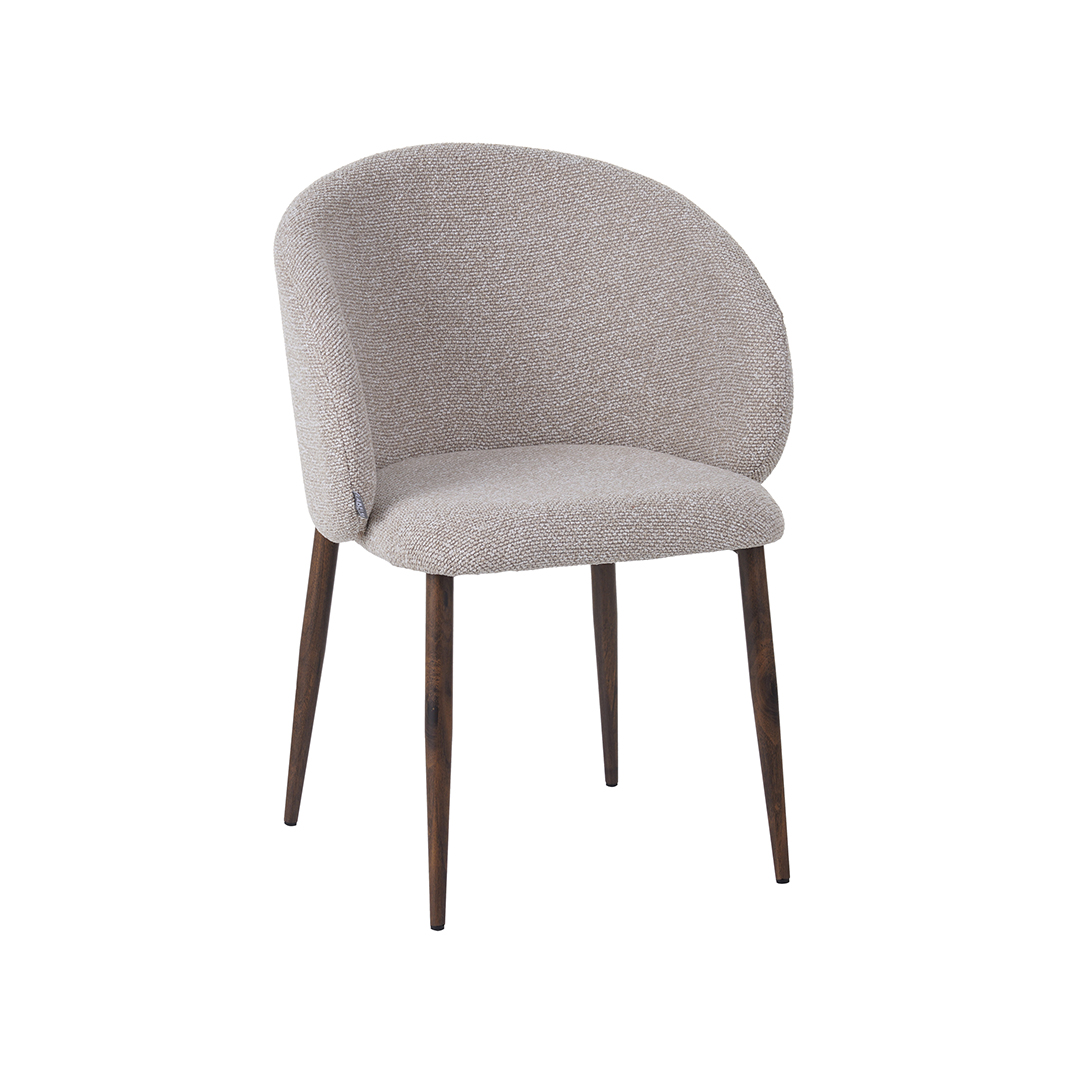 Eetkamerstoel I_Yuki - Naturel - Royal Boucle - LABEL51