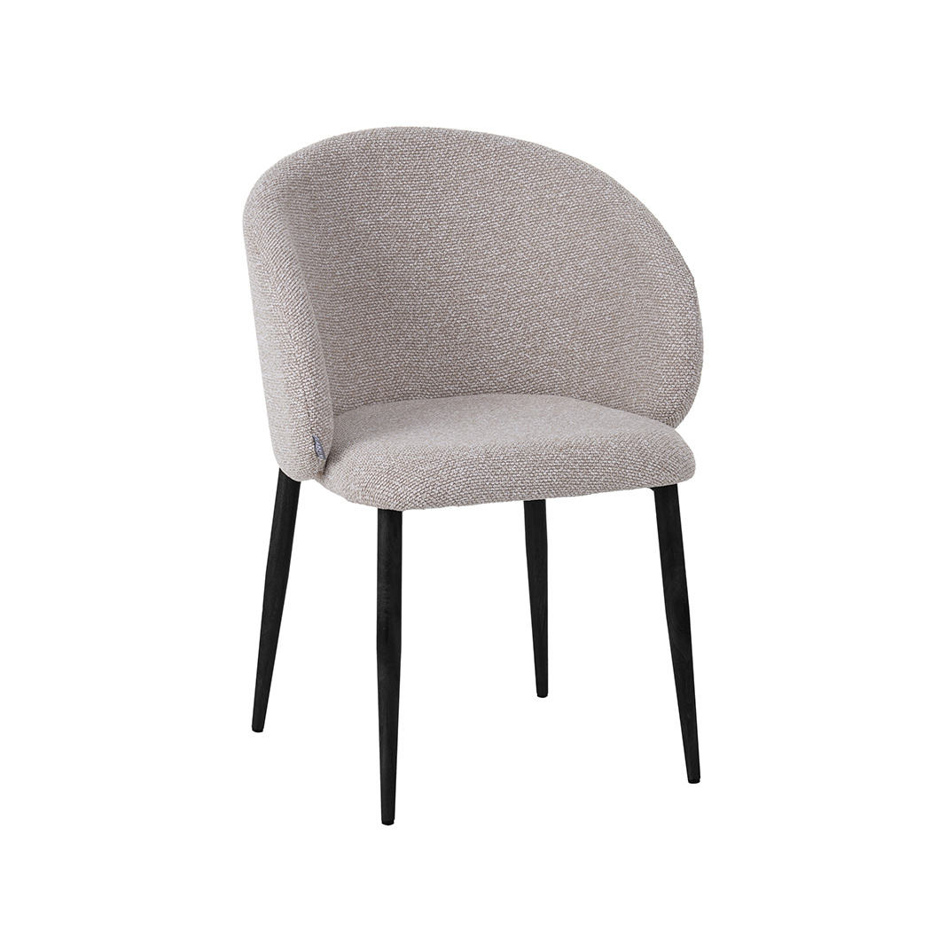 Eetkamerstoel I_Yuki - Naturel - Royal Boucle - Landelijk - LABEL51