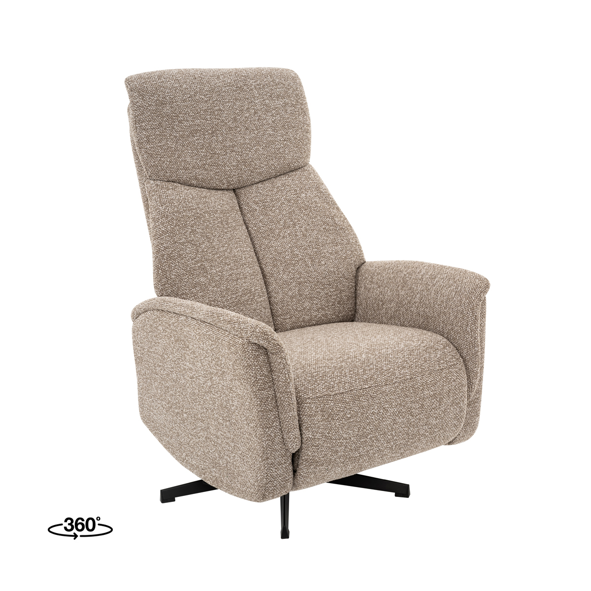 Fauteuil I_Aarhus - Mushroom - Marron - Royal Boucle - Landelijk - LABEL51