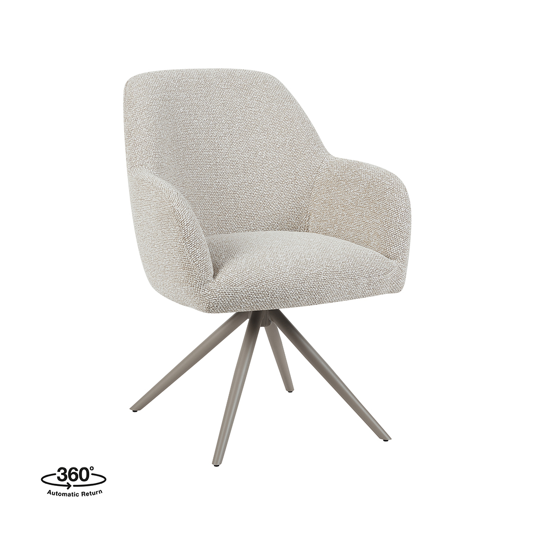 Eetkamerstoel I_Sayuri - Naturel - Royal Boucle - LABEL51