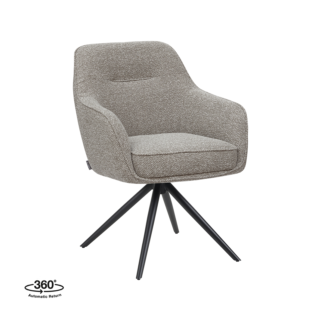 Eetkamerstoel I_Akira - Mushroom - Marron - Royal Boucle - LABEL51