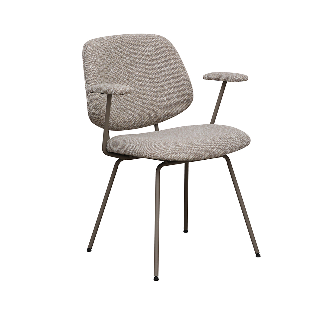 Eetkamerstoel I_Loreto - Naturel - Royal Boucle - LABEL51