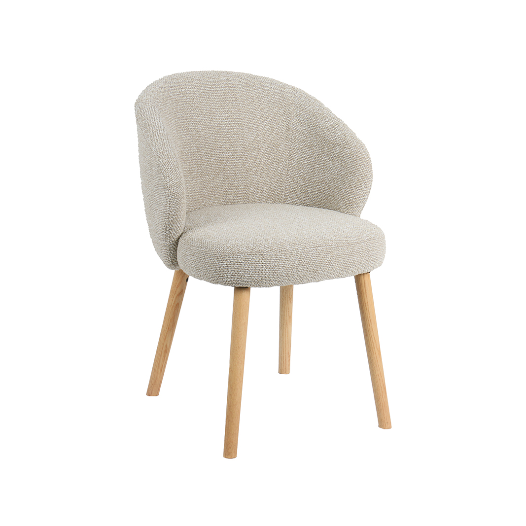 Eetkamerstoel I_Shiro - Naturel - Royal Boucle - LABEL51