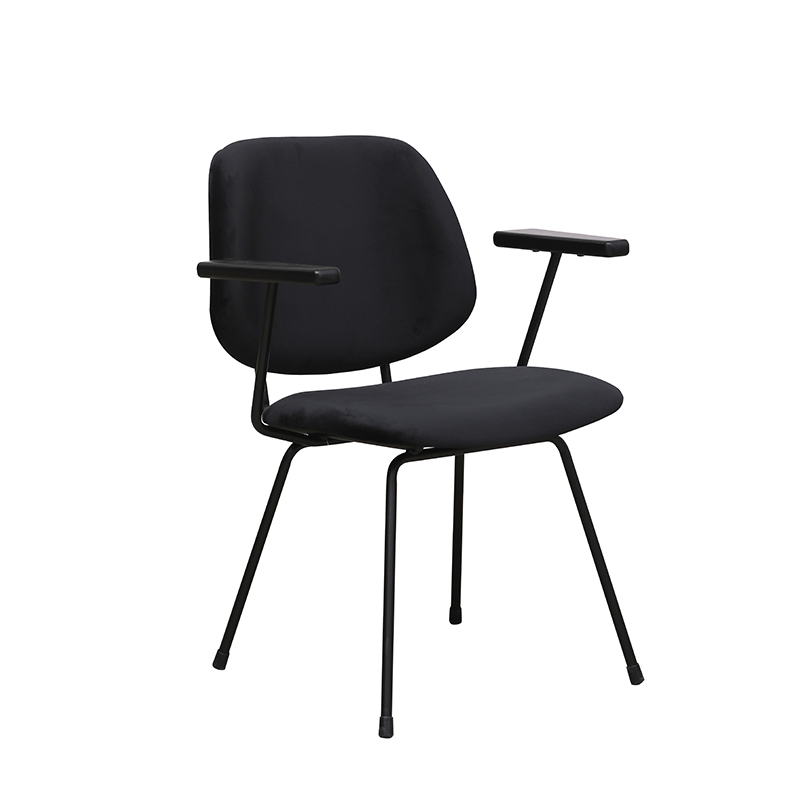 Eetkamerstoel I_Gastron - Noir - Velours - LABEL51