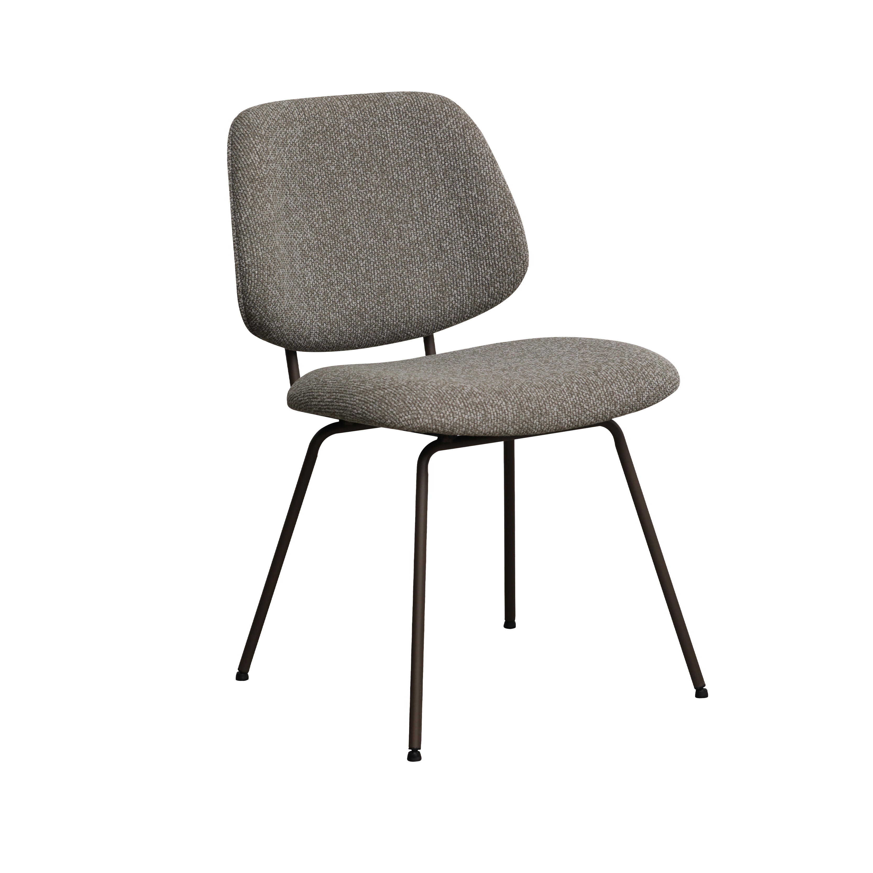 Eetkamerstoel I_Ravenna - Mushroom - Marron - Royal Boucle - LABEL51