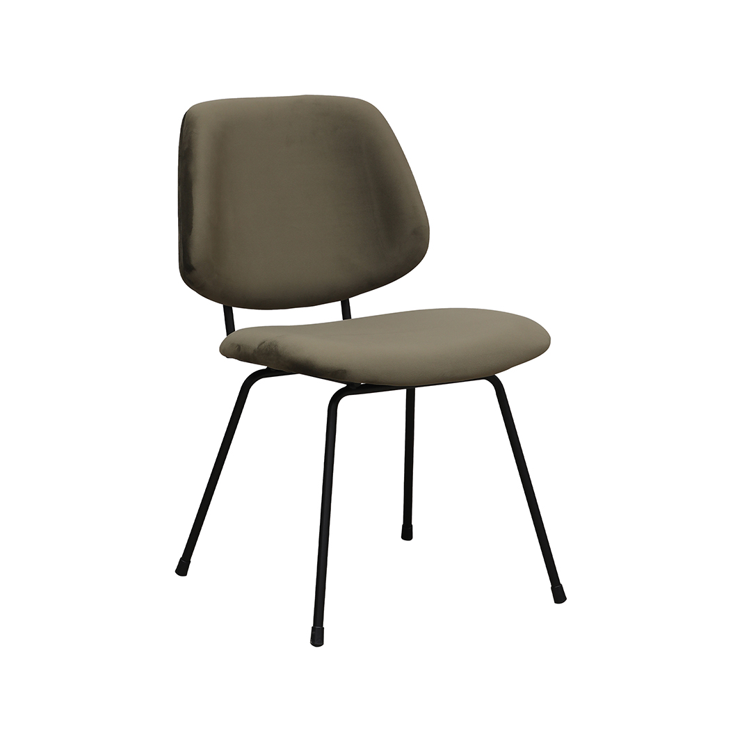 Eetkamerstoel I_Bello - Hunter - Vert - Velours - Industrieel - LABEL51