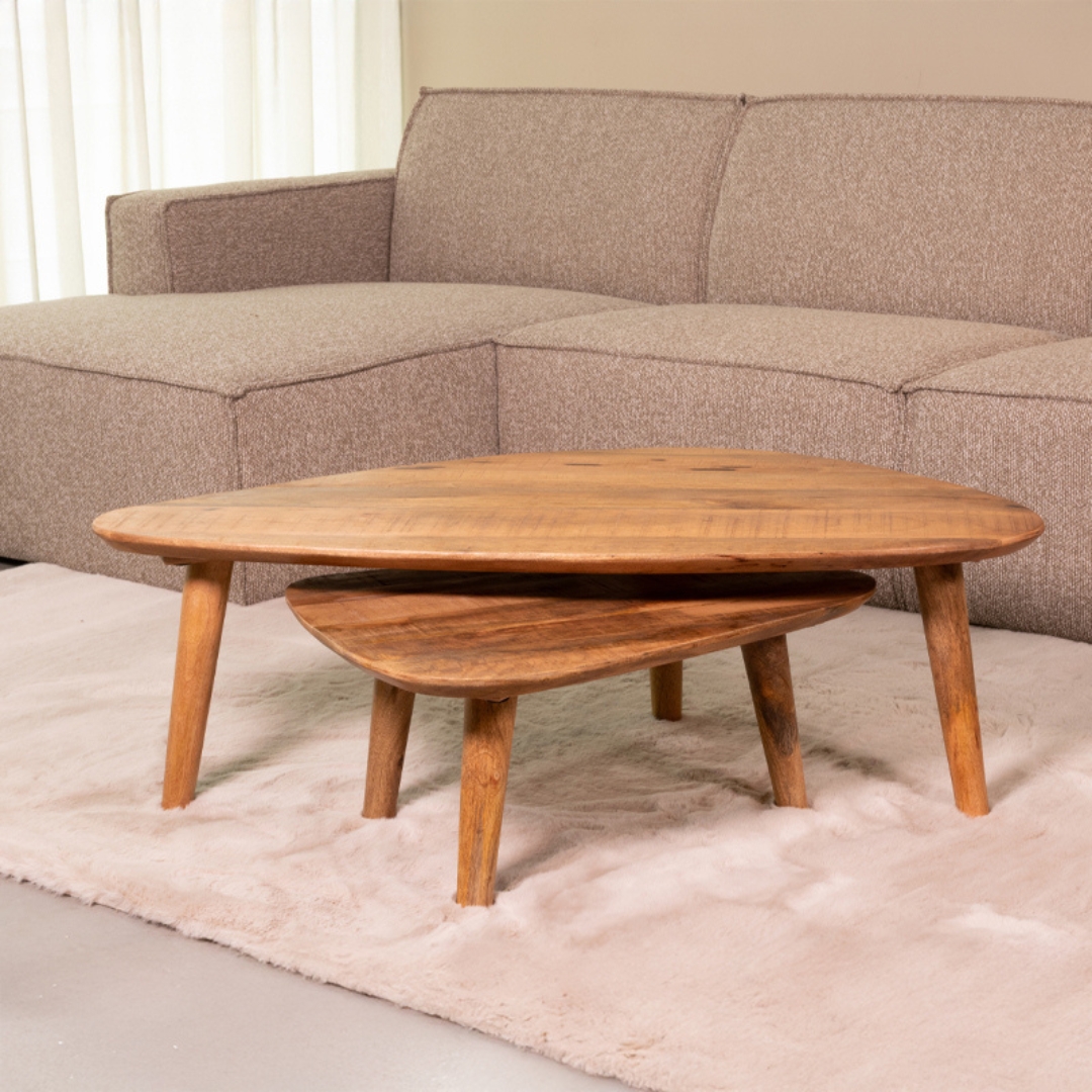 Salontafel I_Gregg - Naturel - Bois de mangue - LABEL51