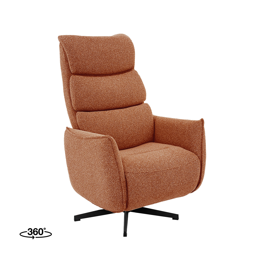 Fauteuil I_Goteborg - Coral - Orange - Boucle - Modern - LABEL51