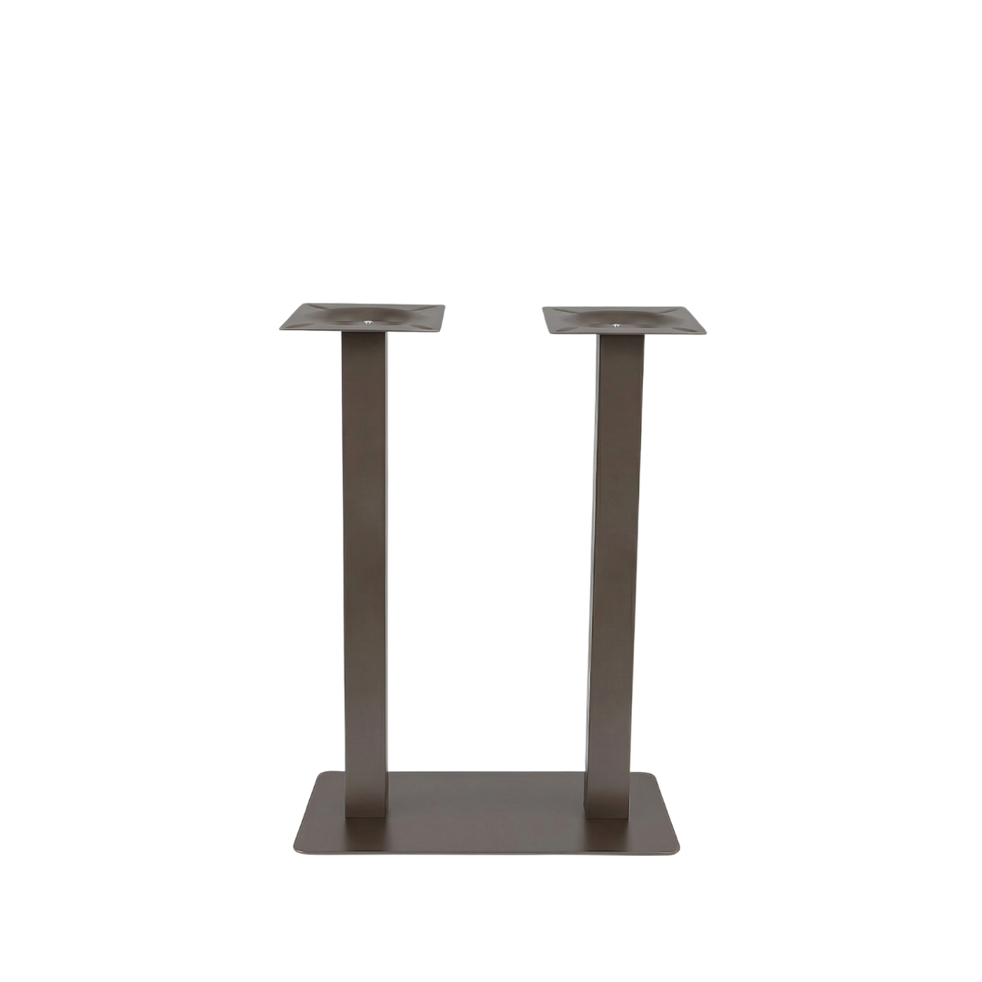 Eetkamertafel I_Tafelpoot Dubbel - Brons - Marron - Métal - LABEL51