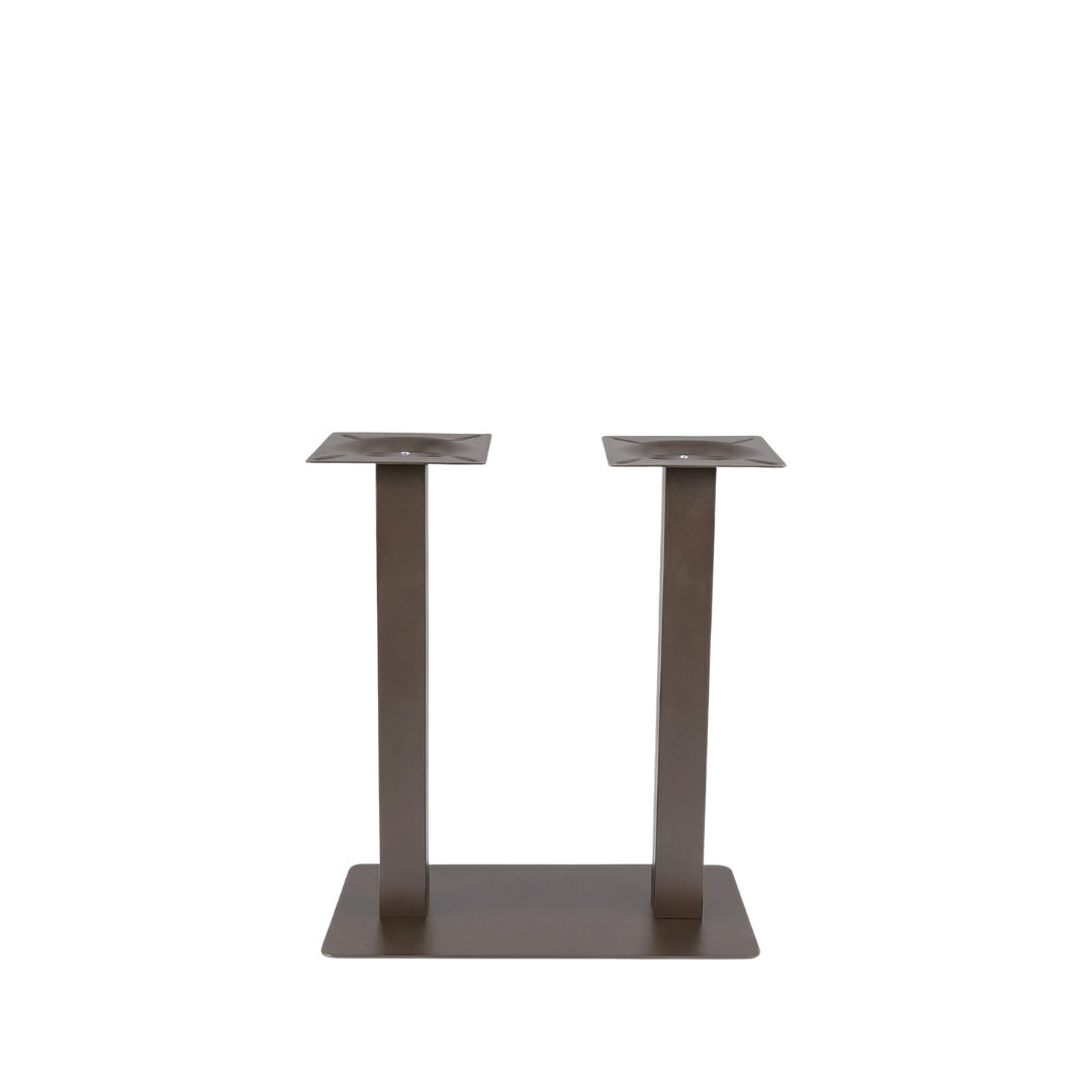 Eetkamertafel I_Tafelpoot Dubbel - Brons - Marron - Métal - LABEL51