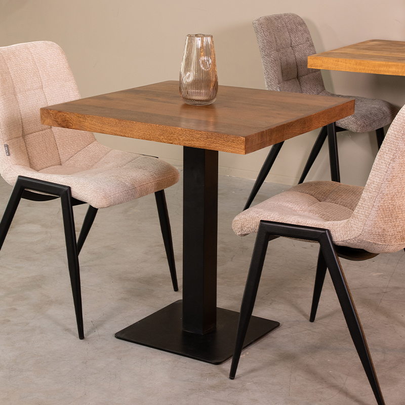 Eetkamertafel Restauranttafel - Nature - Naturel - Bois de mangue - Industrieel - LABEL51